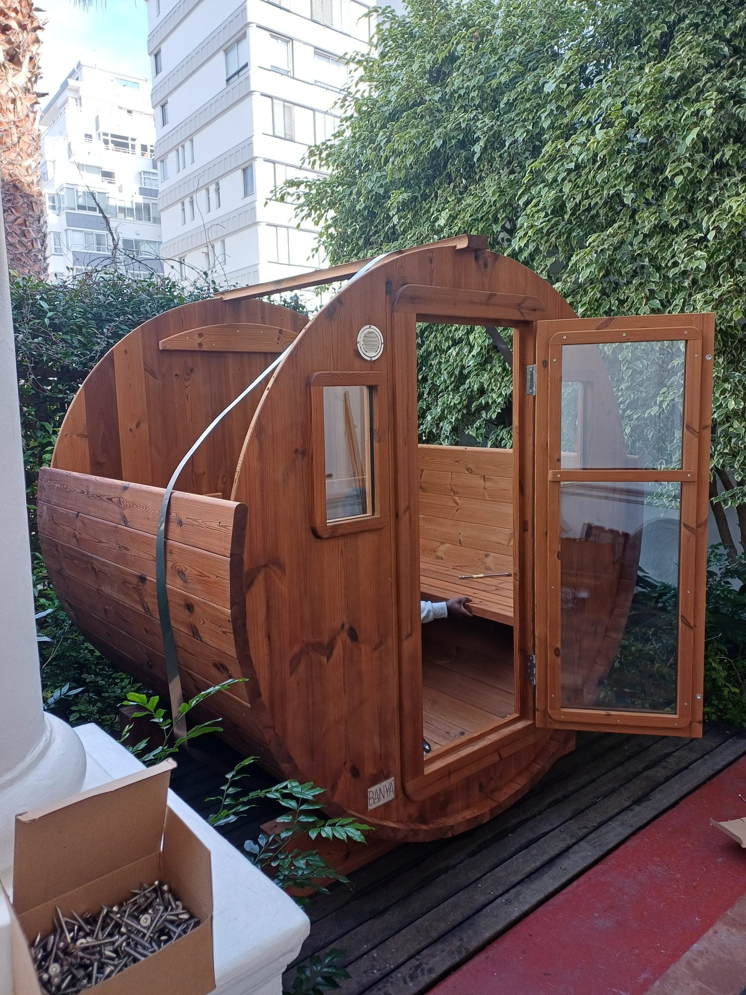 Fitting out on the deck